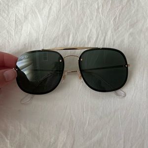 Brand new ray bans. Worn once. Blaze aviator.